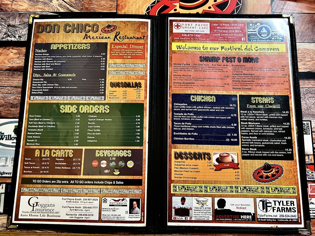 Don Chico Mexican Restaurant Menu - Image 5